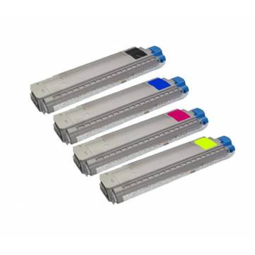 para Oki C8600 C8800 CMYK Pack 4 cartuchos toner reciclados para Oki C8600 C8800 CMYK Pack 4 cartuchos toner reciclados