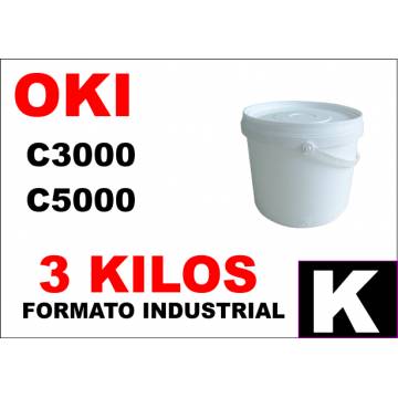 Oki tóner color c5000 c8000 c700 c800 negro formato industrial 3 kg Oki tóner color c5000 c8000 c700 c800 negro formato industrial 3 kg