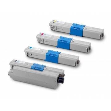 para Oki C310 C330 MC352 MC362 pack 4 cartuchos CMYK para Oki C310 C330 MC352 MC362 pack 4 cartuchos CMYK