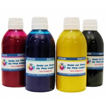 4 botellas de 250 ml. tinta pigmentada para Epson cmyk 4 botellas de 250 ml. tinta pigmentada para Epson cmyk
