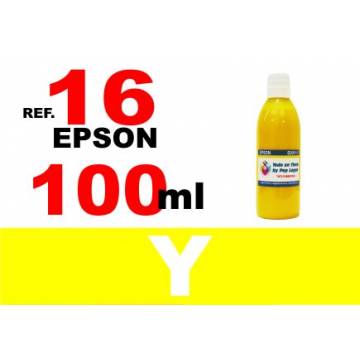 16, 16 XL botella 100 ml. tinta amarilla 16, 16 XL botella 100 ml. tinta amarilla