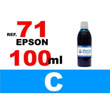 71, botella 100 ml. tinta cian 71, botella 100 ml. tinta cian