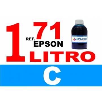 71, botella 1 L tinta cian 71, botella 1 L tinta cian