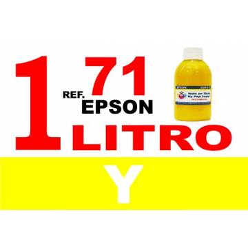 71, botella 1 L tinta amarilla 71, botella 1 L tinta amarilla