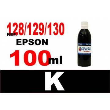 128, 129, 130 botella 100 ml. tinta negra 128, 129, 130 botella 100 ml. tinta negra