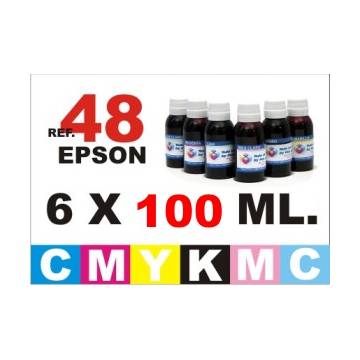 48 pack 6 botellas 100 ml. CMYKpCpM 48 pack 6 botellas 100 ml. CMYKpCpM