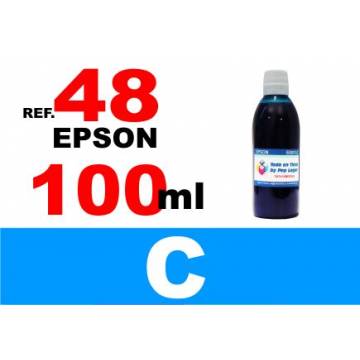 48 botella 100 ml. tinta cian 48 botella 100 ml. tinta cian
