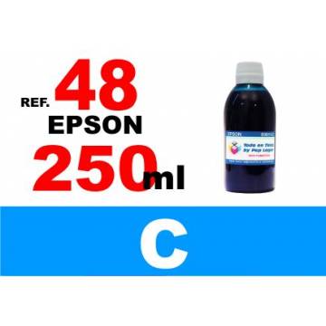 48 botella 250 ml. tinta cian 48 botella 250 ml. tinta cian