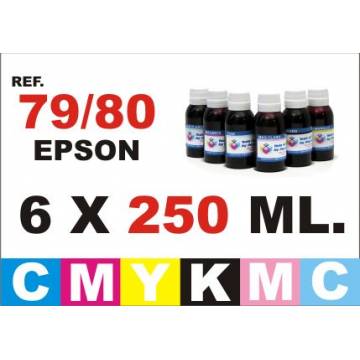 79 y 80 pack 6 botellas 250 ml. CMYKpCpM 79 y 80 pack 6 botellas 250 ml. CMYKpCpM