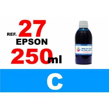 27, botella 250 ml. tinta cian 27, botella 250 ml. tinta cian