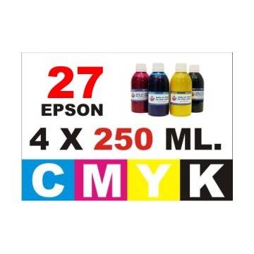 27, pack 4 botellas 250 ml. CMYK 27, pack 4 botellas 250 ml. CMYK