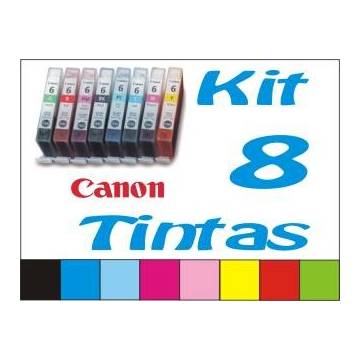 Maxi Kit Pro recarga cartuchos tinta para Canon CLI-8 y BCI-6 color, 8 tintas Maxi Kit Pro recarga cartuchos tinta para Canon CLI-8 y BCI-6 color, 8 tintas